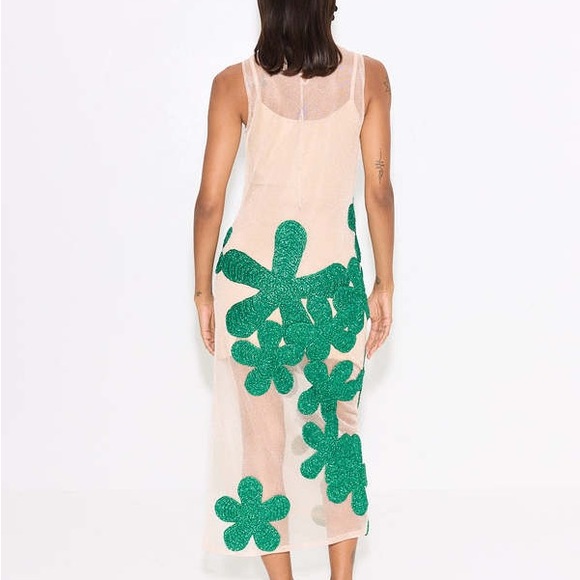 Simon Miller Hibiscus Crochet Midi Dress Medium - Picture 2 of 5